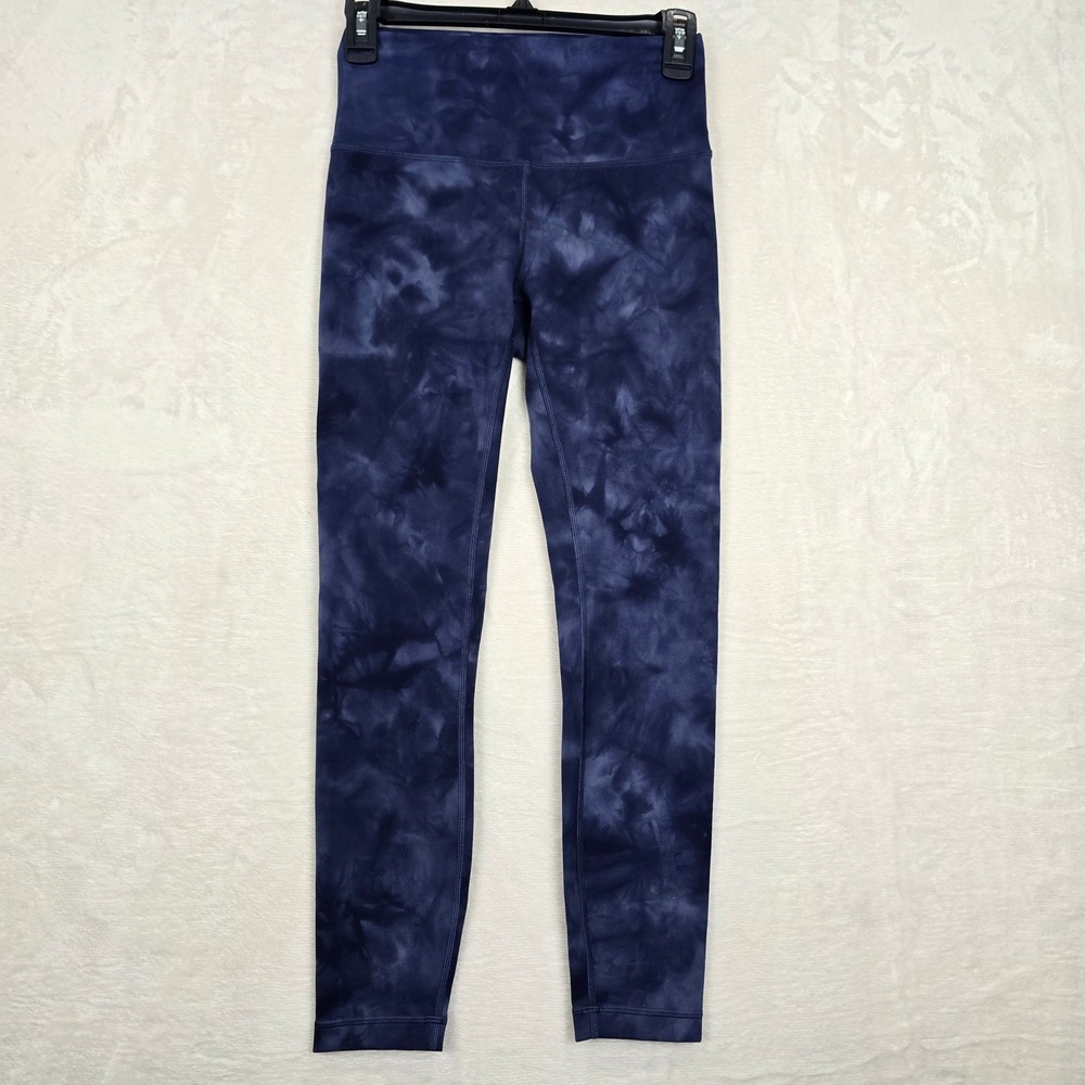Lululemon Wunder Train High-Rise Tight 25 Diamond Dye Naval Blue Size 6